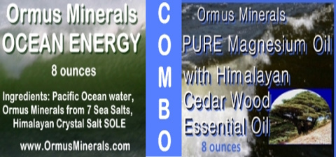Ormus Minerals Ocean Energy with PURE Magnesium Oil with Himalayan Cedar Wood Oil