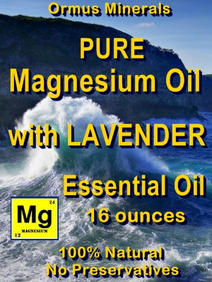 Ormus Minerals Magnesium Oil with Lavender Essential Oil