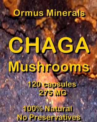 Ormus Minerals -Chaga Mushrooms