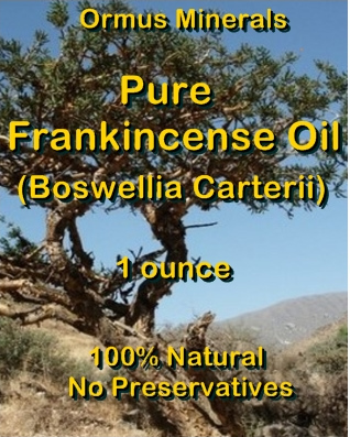 Ormus Minerals -PURE Frankincense Oil (Boswellia Carterii)