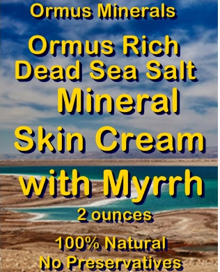 Ormus MInerals Ormus Rich Dead Sea Salt Minerals Skin Cream with MYRRH