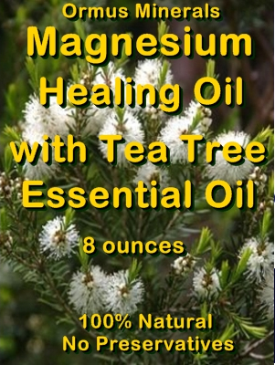 Ormus Minerals -Magnesium Healing Oil with TEA TREE Essential Oil