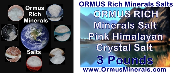 Rich Ormus Minerals Pink Himalayan Crystal Sea Salt 3 lb